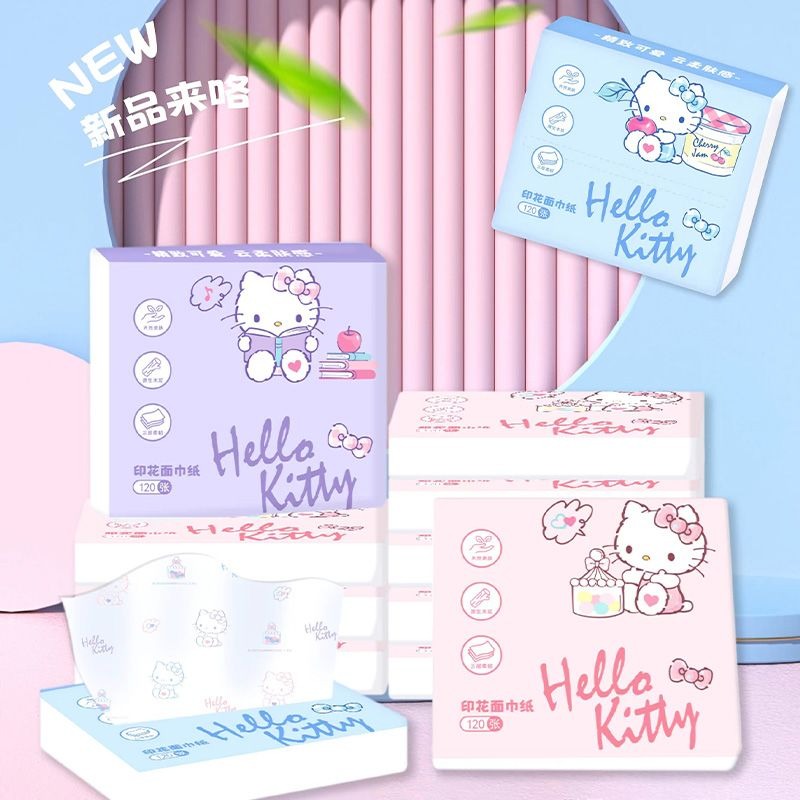 Travel Accessories Kit Bag - Neue Hello Kitty Taschentücher 6er-Pack Tragbare