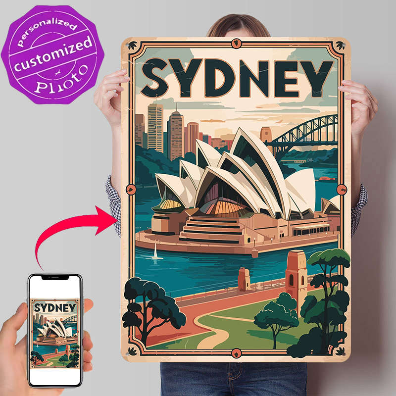Travel Accessories Sydney - Sydney Reise 3D-Textur Gedrucktes Poster Maßgefertigtes