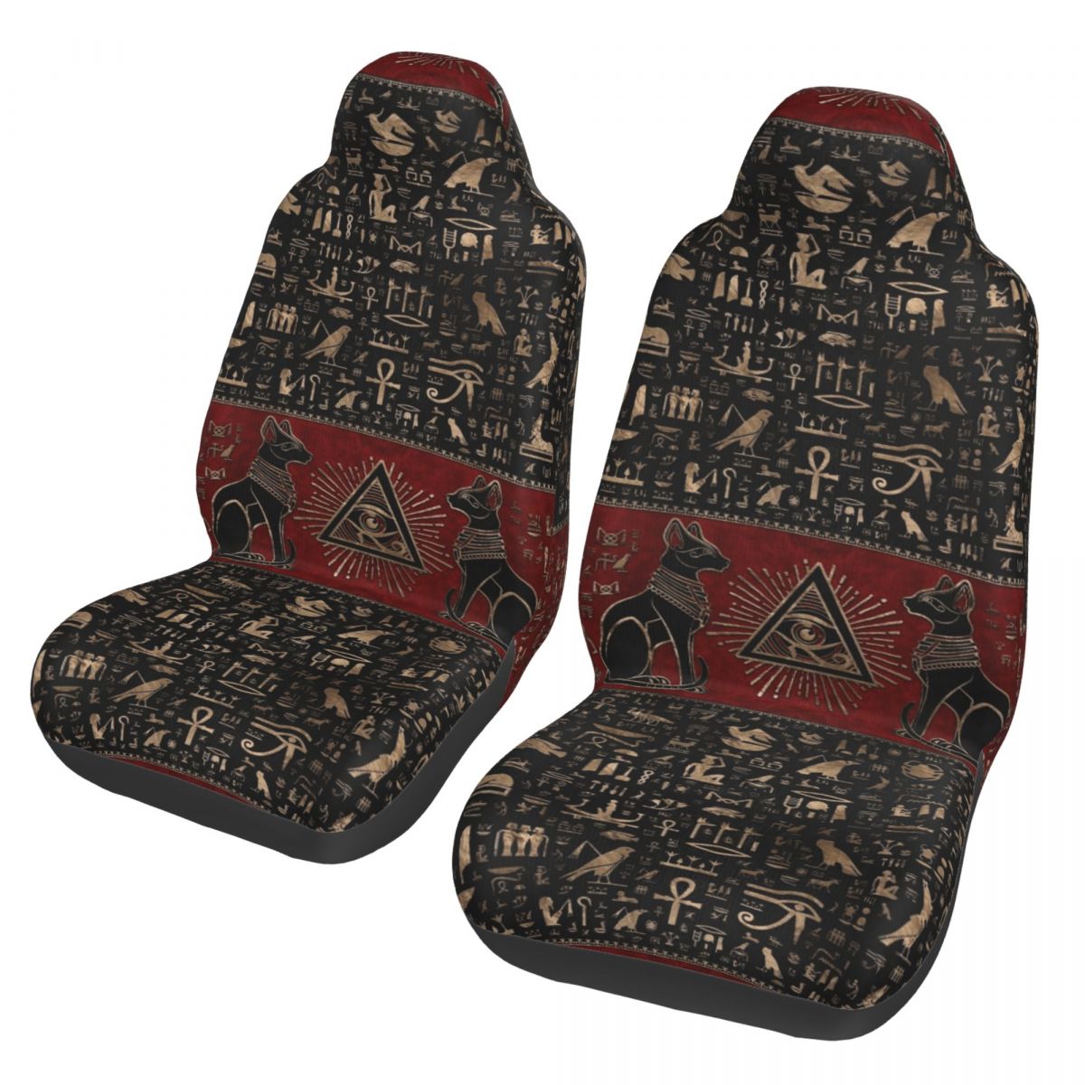 Travel Accessories Egypt - Ägyptische Katzenaugen des Horus, universeller Autositzbezug,