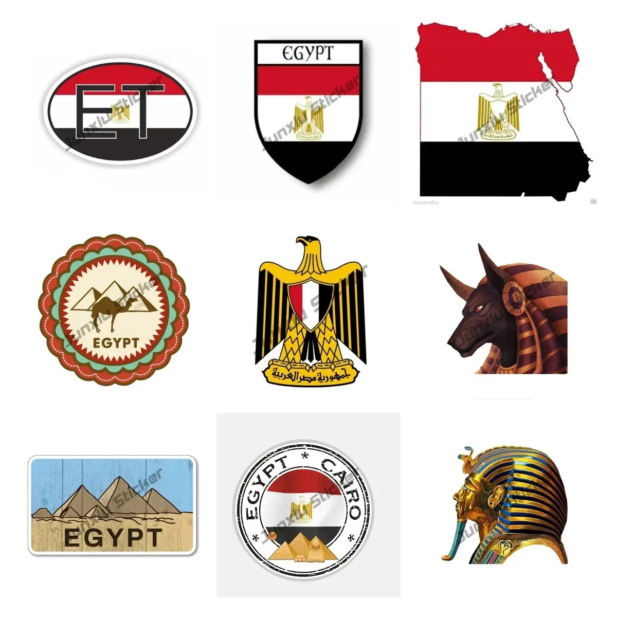 Travel Accessories Egypt - Ägypten Flagge Aufkleber Aufkleber Ägypten Reise
