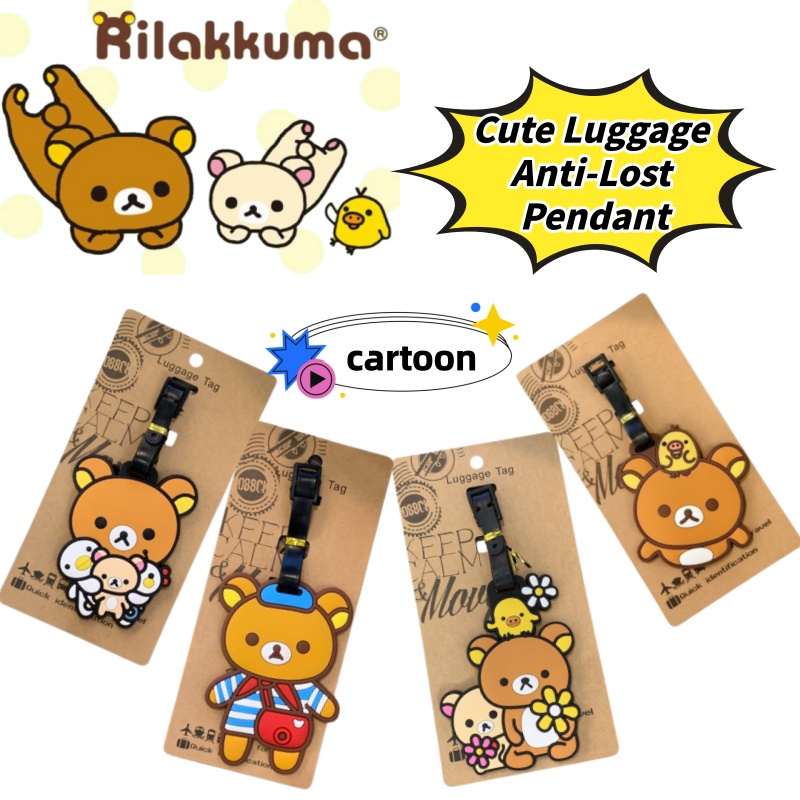 Travel Accessories International - Rilakkuma Kreativer Personalisierter Gepäckanhänger Anti-Verlust-Anhänger Niedlicher