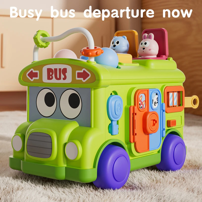 Travel Accessories For Baby - Montessori Lernspielzeug Baby-Bus, Aktivitätsspielzeug für Kleinkinder,