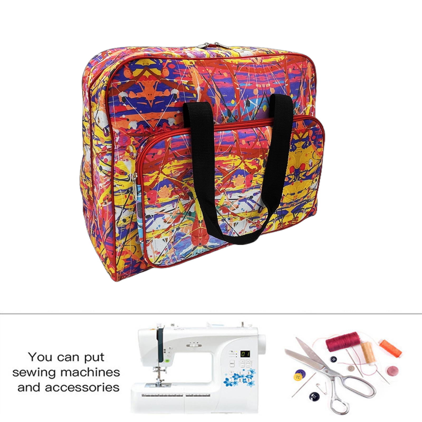 Travel Accessories Case - Nähmaschinen-Trage tasche, Nähzubehör-Organizer, multifunktion ale Reisetasche,