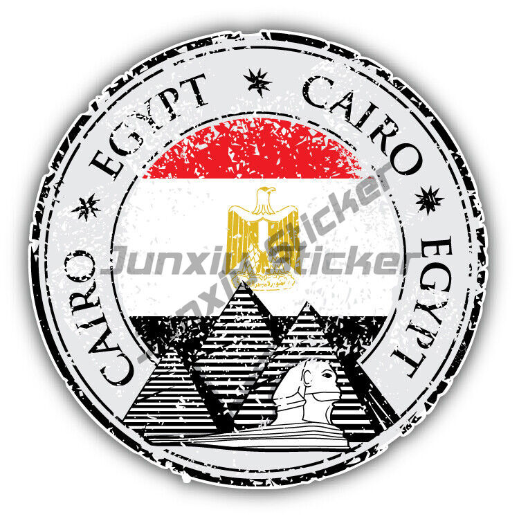Travel Accessories Egypt - Alexandria Cairo Ägypten Runde Flagge Stempel