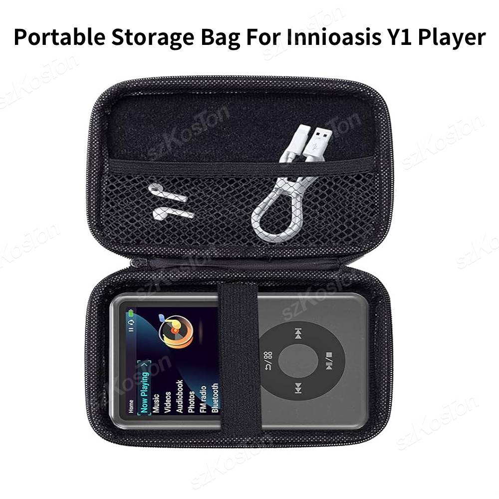 Travel Accessories Case - Tragbare Reise-Aufbewahrungstasche für Innioasis Y1-Player, EVA-Hartschalen-Tragetasche,
