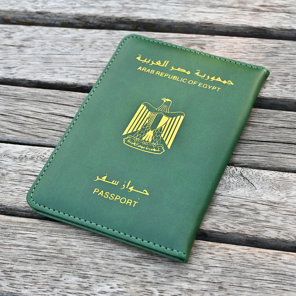 Travel Accessories Egypt - Die arabische Republik Ägyptischer Reisepasshülle Reisepasshülle