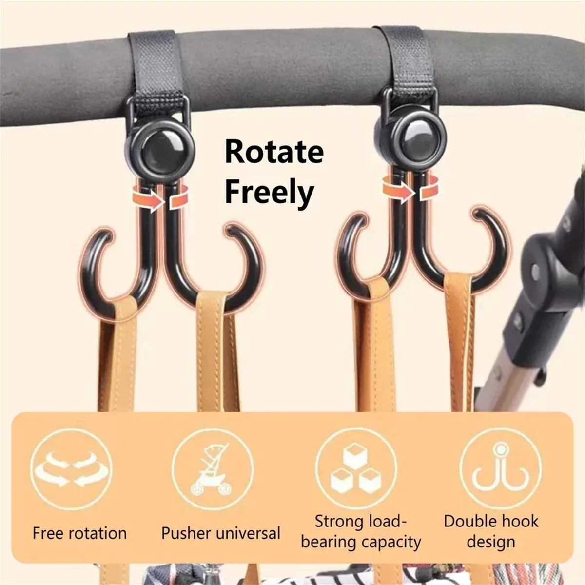 Drehbare Doppelhaken für Kinde – Travel Accessories For Baby Bewertung und Preis