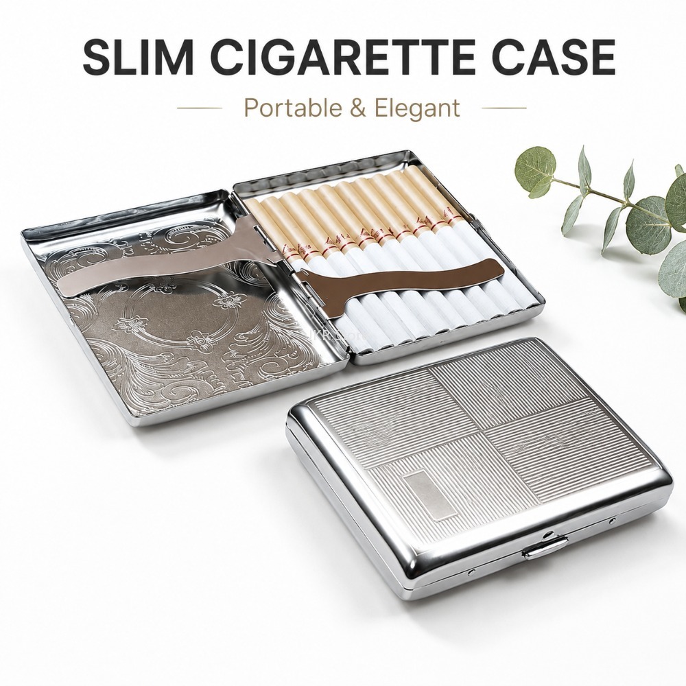Edelstahl-Zigarettenetui mit P – Travel Accessories Case Bewertung und Preis