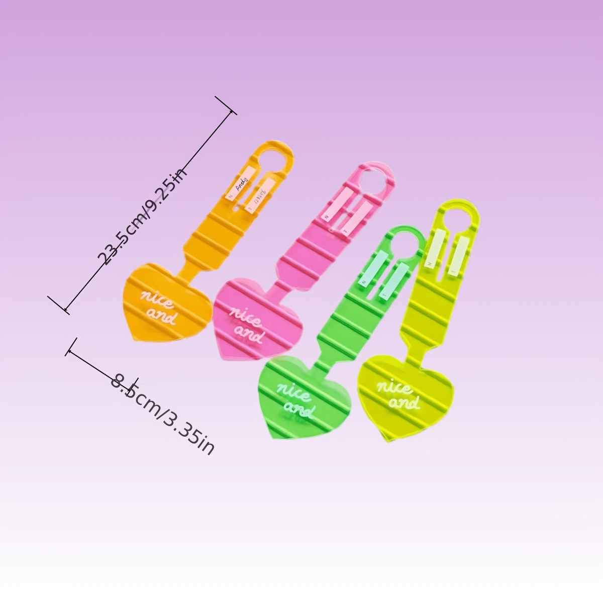 4 Stück fluoreszierende Herz-G – Travel Accessories International Bewertung und Preis