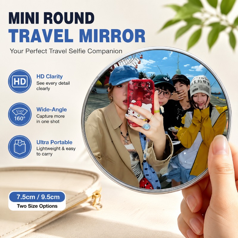 Tragbarer runder konvexer Spie – Travel Accessories Store Bewertung und Preis
